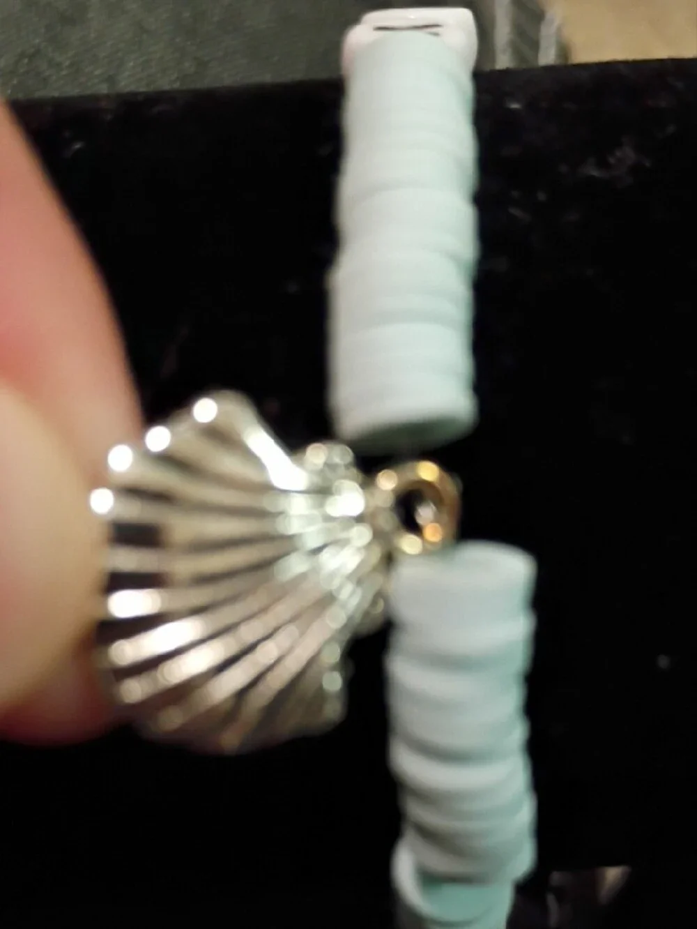 Personalized White and Mint Letter Bead Bracelet - Women Jewelry